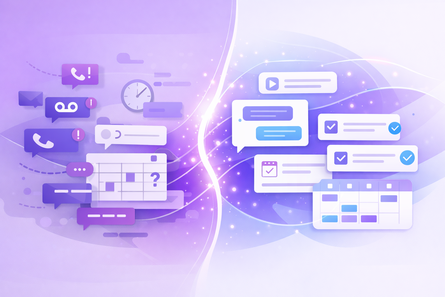 Bridges the gap between chaotic patient calls and organized communication